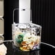 thumbnail image 5 of Water Ripples Desktop Trash Can Large Capacity Pops-up Lid Transparent Trash Can Multi-functional Lights Luxuries Desktop Sundries Storage Bins, 5 of 6