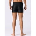 thumbnail image 3 of DARING DIVA Men's Casual Summer Solid Color Swimming Training Swim Trunks 28 Black, 3 of 6