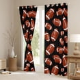 thumbnail image 3 of Erosebridal Ball Games Blackout Curtains Set of 2 (52x84 Each) For Kids,American Rugby Football Gaming Window Curtains, 3 of 7