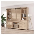 thumbnail image 2 of 2.5-8FT Customized Style Interior Super Mini Sliding Barn Door Hardware Black Roller Rails Closet Cupboard Storage Cabinet Kit ,Easy to Install, 2 of 6
