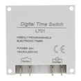 thumbnail image 2 of Riwesomey L701 CN101A Interruptor de tiempo digital Temporizador electrónico programable 12/24/110 / 220V Pantallas optoelectrónicas No.01 Riwesomey GJ3866-01B, 2 of 6