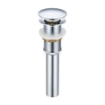 thumbnail image 1 of Tapón de desagüe de lavabo totalmente de cobre | Núcleo de resorte tipo empuje | Escurridor de lavabo antiolor | Latón chapado en PVD | Resistente a la oxidación | Sello a prueba de fugas, 1 of 2