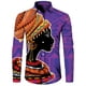 thumbnail image 5 of Camisas de manga larga con botones y estampado 3D de estilo étnico africano para hombres y mujeres, camisetas Dashiki folclóricas personalizadas, ropa vintage para parejas, 5 of 5