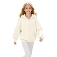 thumbnail image 3 of YOUYEDIAN Jackets for Girls Fall Winter Full Zip up Hooded Jacket Casual Long Sleeve Fleece Hoodie, 3 of 5