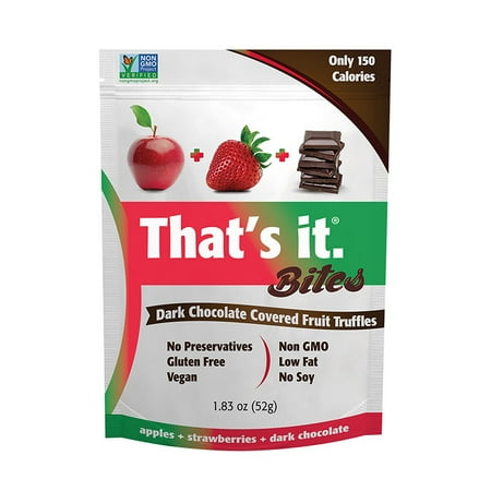 - That's It, Apple & Strawberry Chocolate Bites