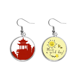 thumbnail image 1 of Pabellon de China Mountain silueta ilustración Pendiente Sol Flor Pendiente Joyas Moda Unbranded M, 1 of 3