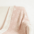 thumbnail image 4 of CREVENT Chenille Receiving Baby Blanket,, 30x40 Inches, Pink Heart, 4 of 5