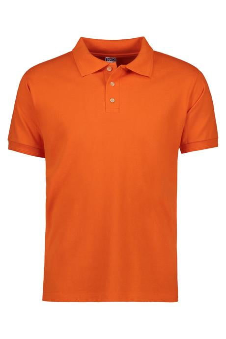 Playera Tipo Polo Pique 100 algodon Manga Corta color Naranja Talla Extragrande NAO Playera Tipo Polo Walmart en linea
