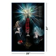 thumbnail image 3 of Death Note - Framed Manga / Anime TV Show Poster (Duo - Light Vs. L) (Size: 25" X 37") (Metallic Blue Plastic Frame), 3 of 6