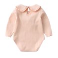 thumbnail image 3 of SERTG Girls Cute Printed Bodysuit Long Sleeve Sleeve Snap-Enclosure Bottom Daily Wear Outfit for Infants 1-18 Months(Pink,0-3 Months), 3 of 8