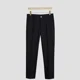 thumbnail image 2 of Pantalones de traje para hombre de seda de hielo con diseño de sastrería social, pantalones de negocios recortados de 9 pulgadas para hombre, tela china para hombre, antiarrugas, estilo vintage, 2 of 5