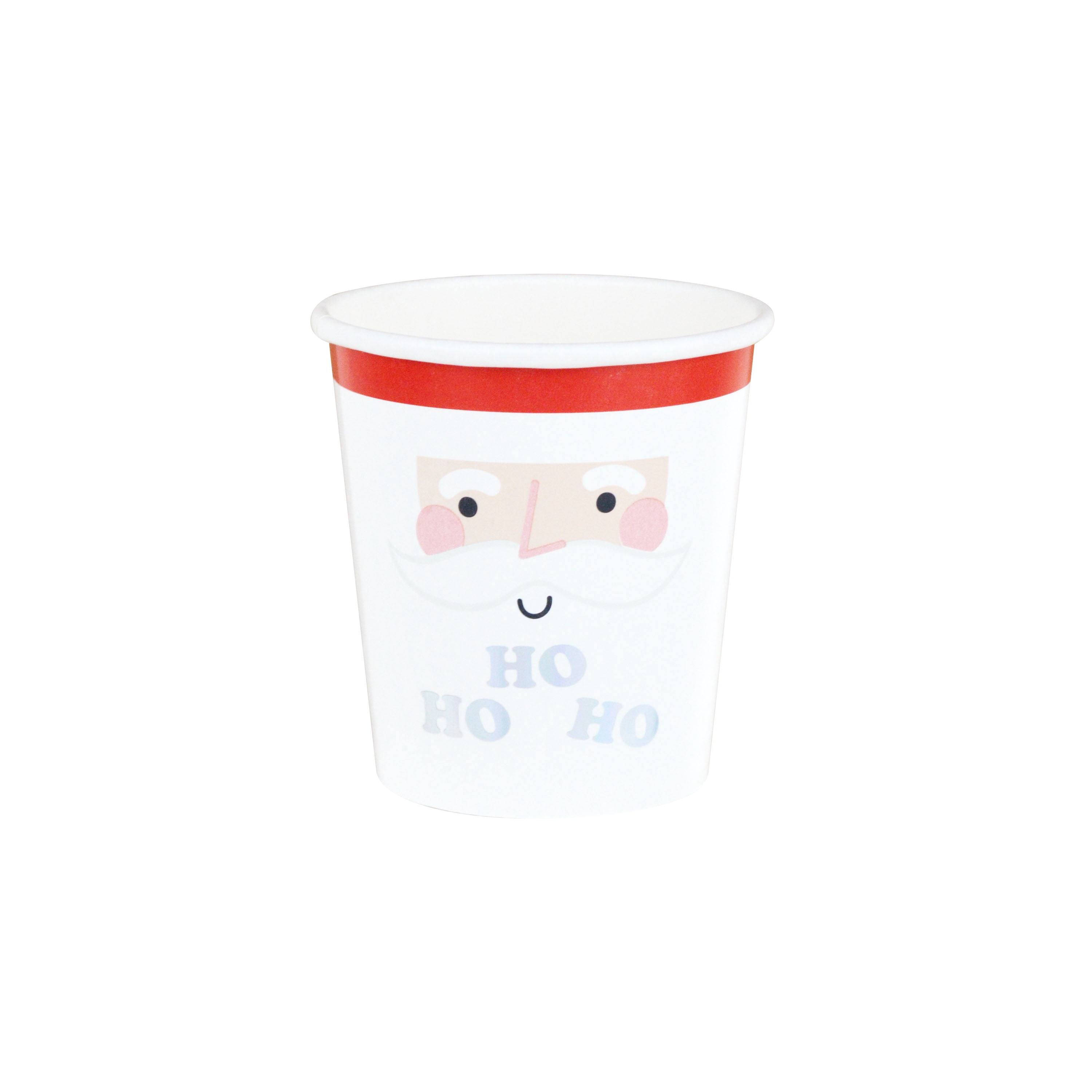 2.375 Dia (Top) x 2.4375 in H, 4 Ounce Capacity, 16 Count Multicolor Disposable Paper Mini Cup, Christmas, Paper Partyware, Holiday Time
