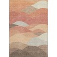 thumbnail image 2 of Addison Rugs Mayfield Premium Machine Washable Transitional Stripes Coral Rectangle Rug, 3' x 5', 2 of 6