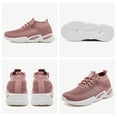 thumbnail image 7 of HOBIBEAR Walking Sneakers Women Arch Support Workout Shoes Lace Up Tennis Sneakers Pink US 8, 7 of 7