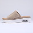 thumbnail image 7 of Pennysue Women's Air Cushion Knit Sandals Beige Lightweight Platform Slide Sandals 7M, 7 of 7