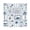 Blue & White Beach Vacation, variant on Iauyy Satin Napkins Set of 1- Blue-bunny Print DIY Printing Decoration Cloth Napkin- Easy Care for Home/Party
