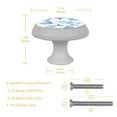 thumbnail image 4 of 4PCS Round Whale Cabinet Fluorescence Knob Glowing in the Dark Furniture Drawer Pulls Handle with Screws, 4 of 5