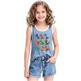 thumbnail image 5 of YABCSAZ Toddler Boys Girls Summer Outfits Sleeveless Tank Tops Loose Fit Active Tee Shirts Kids Casual T-Shirts Blouses Funny Cute Printed Shirts Tops Baby Clothes Size 3 T, 5 of 6