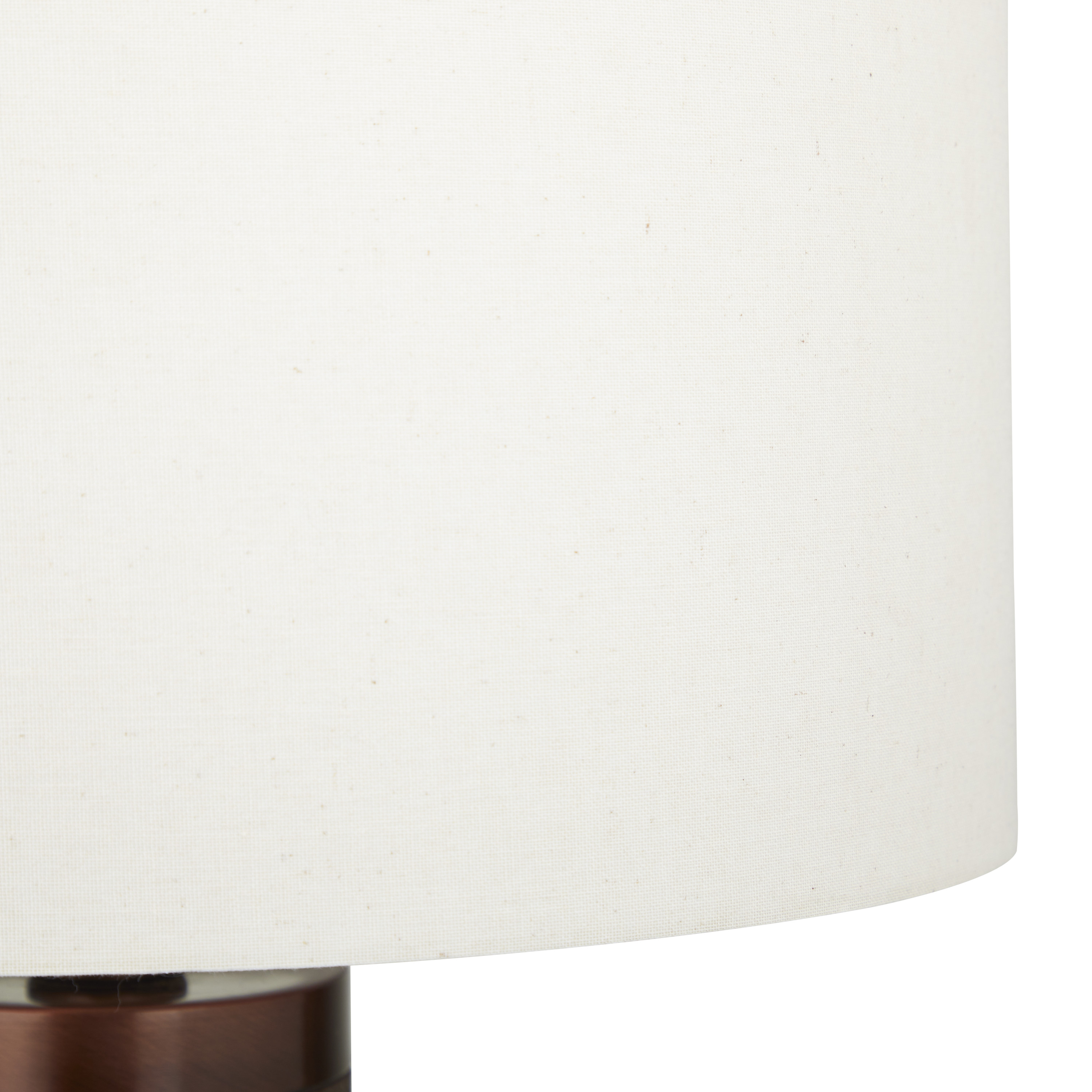 DecMode 31" Speckled Brown Table Lamp with Cream Linen Shade
