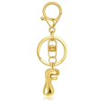 thumbnail image 2 of Hearth & Gear Custom Letter Keychain Key Ring For Initial Charm With Sturdy Metal Loop And Easy To Find Design For And Luggage, 2 of 5