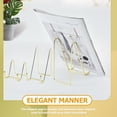 thumbnail image 3 of ifundom Set of 3 Elegant Metal Photo Frame Stands for Home and Office Decor, Stylish and Display Accessories, 3 of 6
