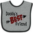 thumbnail image 3 of Inktastic Daddy's Best Friend- Arrow and Plaid Letters Boys or Girls Baby Bib, 3 of 4