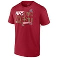 thumbnail image 2 of Men's Fanatics  Scarlet San Francisco 49ers 2023 NFC West Division Champions Big & Tall Conquer T-Shirt, 2 of 3