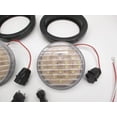thumbnail image 2 of (2) 4" Round Clear White LED Truck Trailer Reverse Back Up Utility Lights, 2 of 4