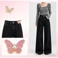 thumbnail image 3 of 8 Sets Pant Waist Tightener Topboutique Butterfly Jean Buttons Pins Adjustable Buttons Pins for Loose Jeans Reusable Waist Tightener Metal Butterfly Brooch for Clothing Dresses Skirts, 4 Colors, 3 of 5