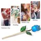 thumbnail image 3 of Golded Rose Flower Azure 24K with Base Gift Decoration for Mother's Day Valentine's Day(Azure ), 3 of 3