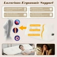 thumbnail image 4 of Large Triangular Headboard Wedge Bed Rest Reading Pillow Backrest Positioning Support Bolster Cushion with Removable Cover (, Twin: 39x8x20 Inches), 4 of 8