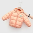 thumbnail image 2 of Vedolay Boy Tops Boys Lined Jacket Winter Windproof Kids Warm Outerwear,Orange 3-4 Years, 2 of 4