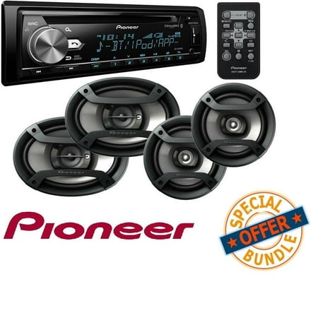 Single Din CD Receiver with USB & Aux Input W/ Two Pairs 200W 6.5