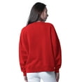 thumbnail image 2 of Women's G-III 4Her by Carl Banks Scarlet San Francisco 49ers Oversized Feud Sweatshirt, 2 of 2