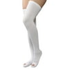 Therafirm Inspection Toe Thigh High Anti-Embolism Stockings 18mmHg (White) Medium