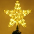 thumbnail image 6 of Christmas Tree Topper Star with Topper Holder, Lighted Battery Powered (No Battery), 9.4" Height,White, 6 of 7
