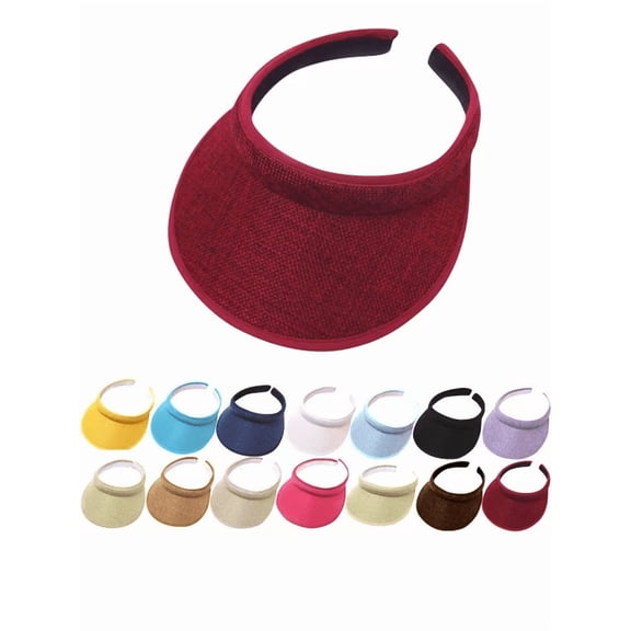 HNMKIU Sun Visors for Women Wide Brim Beach Fishing Open Top Outdoor Sun Protection 2026 Cap