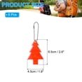 thumbnail image 2 of Uxcell 6Pcs Reflective Keychain Tags Reflective Pendant Reflector Key Ring Safety Reflector Christmas Tree Shape Orange-Red, 2 of 7