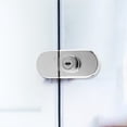 thumbnail image 3 of 2 Sets Professional Zinc Alloy Glass Door Lock Glass Display Showcase Lock, 3 of 8