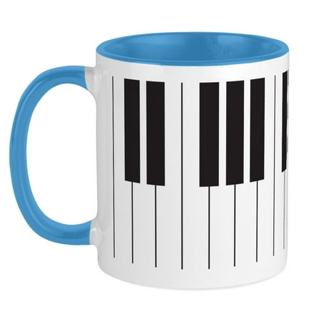 

CafePress - Piano Keyboard Mug - Ceramic Coffee Tea Novelty Mug Cup 11 oz