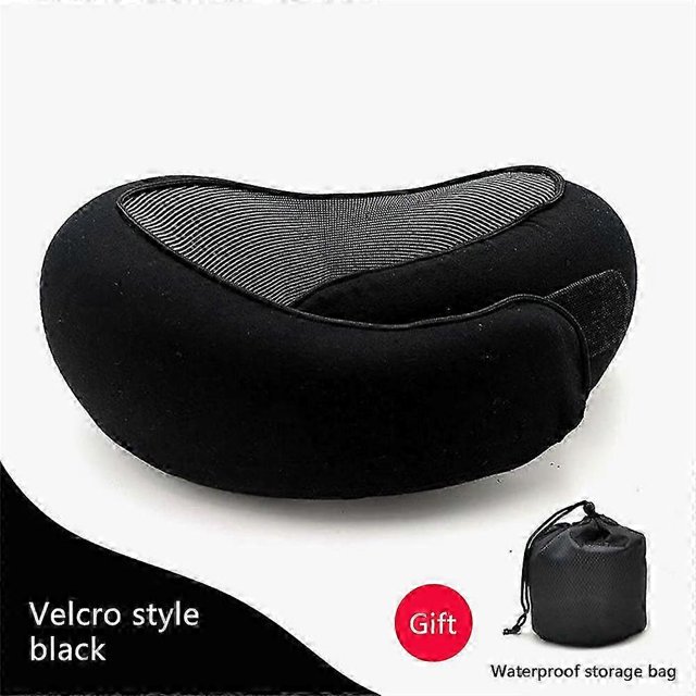 Almohada de seguridad para el cuello para viajes, espuma viscoelástica, cómoda y transpirable, suave, en forma de U