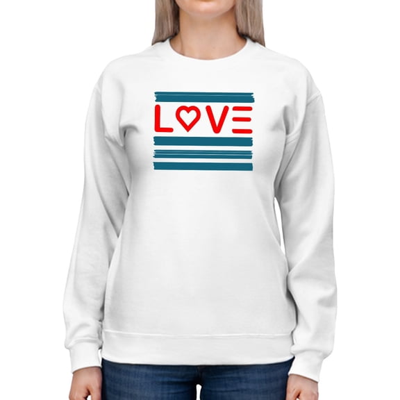 Text. Love Sweatshirt Women -GoatDeals Designs, Female XX-Large