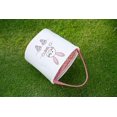thumbnail image 3 of Easter Bunny BasketEgg Bags for Kids,CanvasCottonPersonalized Candy Egg Basket Rabbit Print Buckets with Fluffy Tail Gifts Bags for Easter, 3 of 4