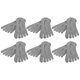 thumbnail image 1 of Calcetines de compresión Unique Bargains Transpirable Split Toe para mujer Antideslizante Gris 6 pares Nylon, 1 of 1