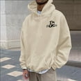 thumbnail image 6 of CONZONE Men's Hoodies Long Sleeve Pullover Hoodie for Men Letter Graphic Y2K Hooded Sweatshirts With Pocket, 6 of 7