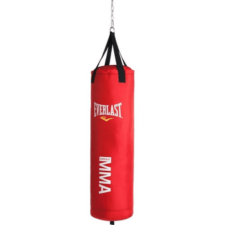 HANGING PUNCHING BOXING BAG MMA Polycanvas 70 Lb. Heavy Bag - Red