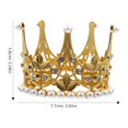 thumbnail image 4 of Cake Crown Ornament Small Crown for Bridal Wedding Birthday Cake Decorating, 4 of 8