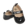 thumbnail image 4 of Yoyauz Baby Girl Mary Jane Shoes Anti Slip Rubber Sole Ballet Slippers Princess Dress Wedding Shoes Newborn Kids Shoes Toddler Shoes（0-12 Month）, 4 of 6