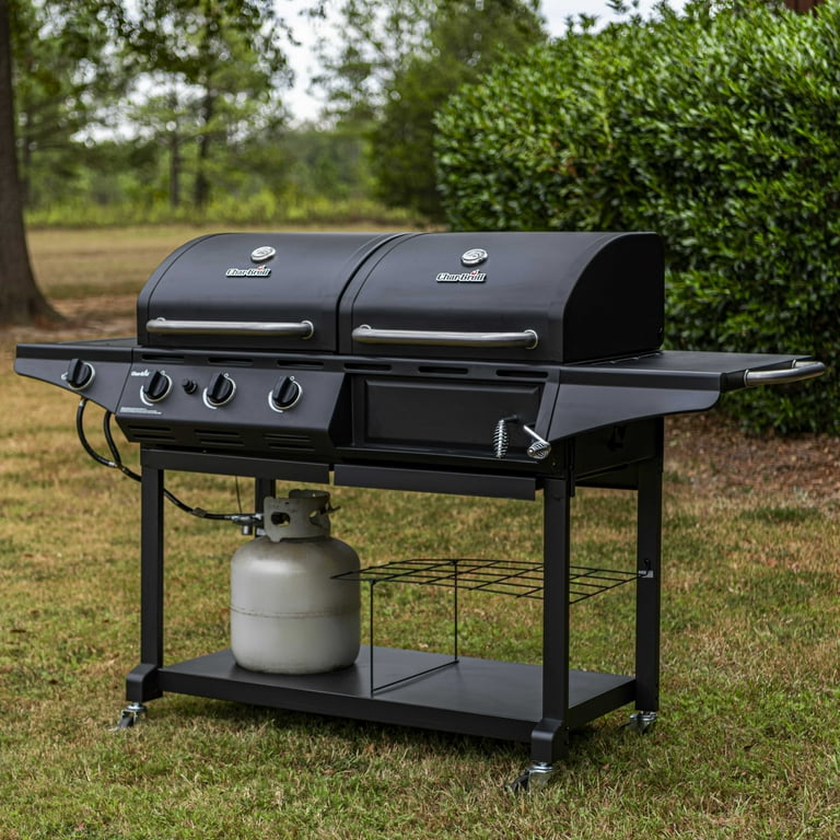 Charbroil Deluxe Charcoal & Gas Combination Cart Grill Charbroil Deluxe Charcoal & Gas Combination Cart Grill