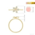 thumbnail image 5 of ANGARA Natural Pave-Set Diamond Daisy Ring in 14K Yellow Gold for Women (Size-1.5mm | Color-G | Clarity-VS2) | April Birthstone, Birthday, Anniversary, Jewelry Gift for Women | Natural Diamond Ring, 5 of 10